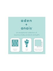 aden + anais Jungle Jam Large 100% Cotton Muslin Blankets 4 Pack - Image 2 of 6