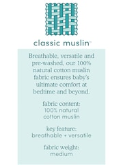 aden + anais Jungle Jam Large 100% Cotton Muslin Blankets 4 Pack - Image 6 of 6