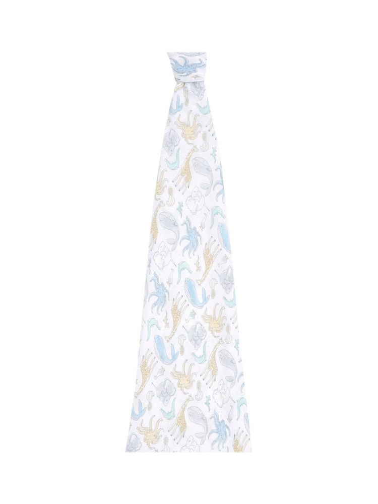aden + anais White Essentials History 100% Cotton Muslin Blanket - Image 1 of 5