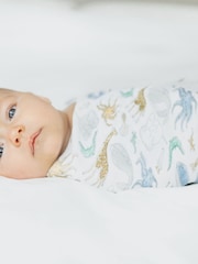 aden + anais White Essentials History 100% Cotton Muslin Blanket - Image 5 of 5