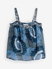 Blue/White Stripe Sleeveless Cami Top - Image 4 of 4