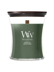 Woodwick Green Medium Hourglass 1 Wick Candle - Image 1 of 1