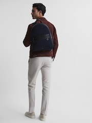 Reiss Dark Navy Ethan Neoprene Backpack - Image 3 of 7