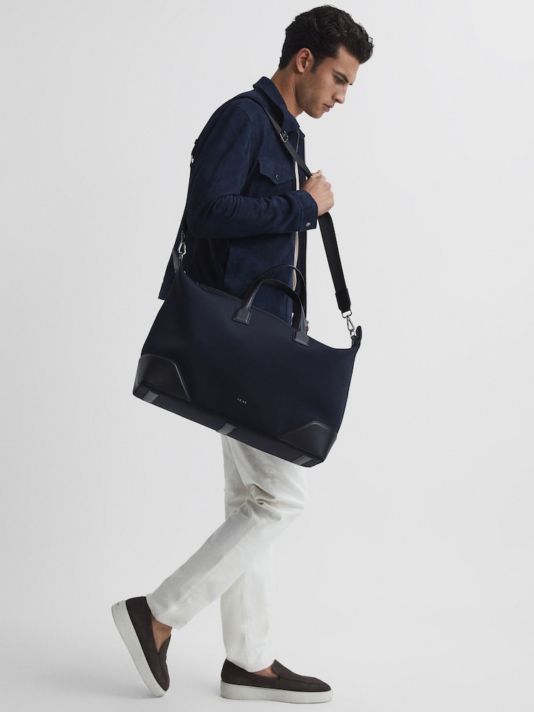 Reiss Dark Navy Elliot Neoprene Holdall - Image 2 of 7