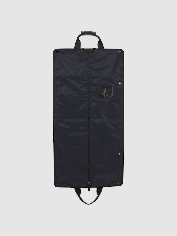 Reiss Dark Navy Callum Nylon Webbing Suit Bag - Image 5 of 5