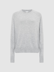 Reiss Grey Audrey Crew Neck Knitted Jumper - Image 2 of 7