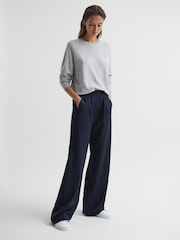 Reiss Grey Audrey Crew Neck Knitted Jumper - Image 6 of 7