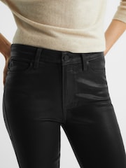 Reiss Black Hoxton PAIGE Coated Skinny Jeans - Image 10 of 12