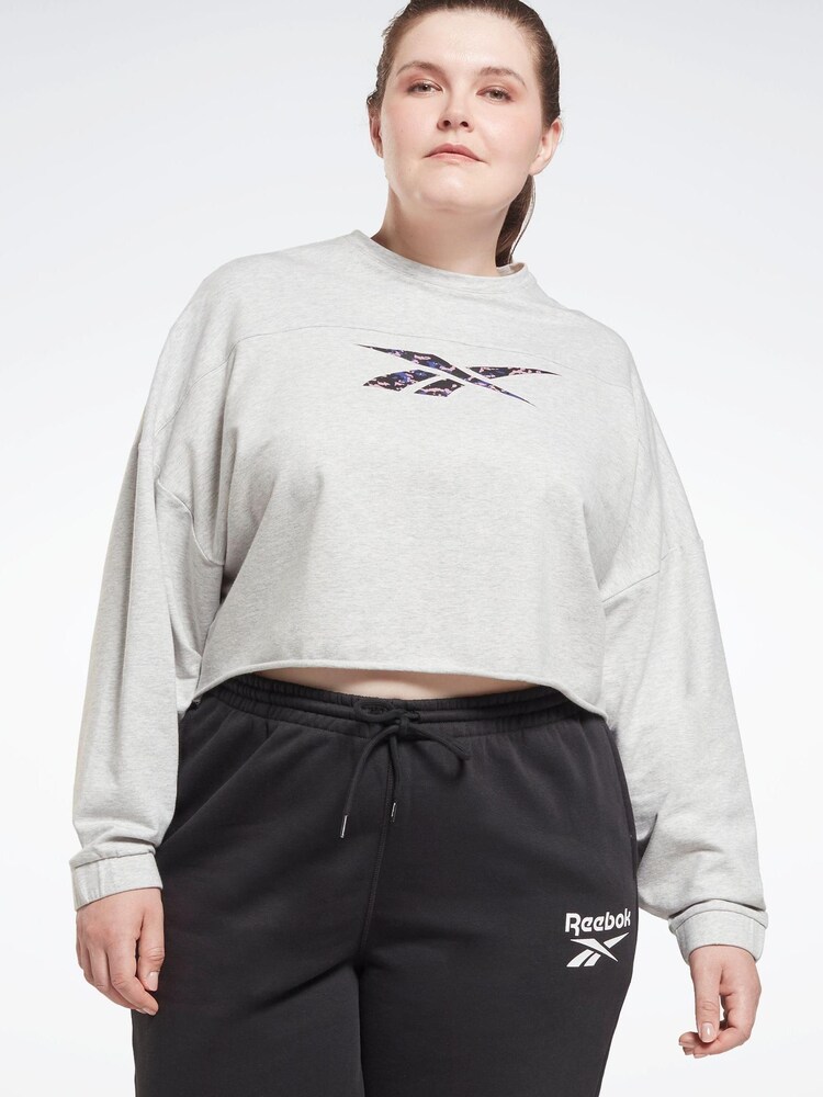 Reebok Grey Plus Size Modern Safari Sweatshirt - Image 1 of 6