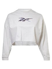 Reebok Grey Plus Size Modern Safari Sweatshirt - Image 6 of 6