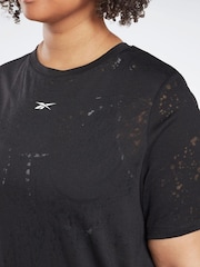 Reebok Plus Size Black Burnout T-Shirt - Image 4 of 6