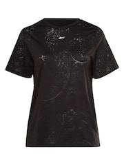 Reebok Plus Size Black Burnout T-Shirt - Image 6 of 6