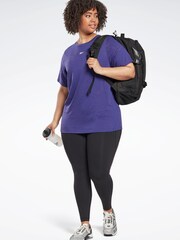 Reebok Plus Size Purple Burnout T-Shirt - Image 5 of 6