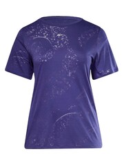 Reebok Plus Size Purple Burnout T-Shirt - Image 6 of 6
