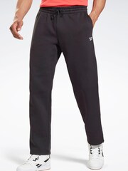 Reebok Identity Black Open Hem Joggers - Image 1 of 4