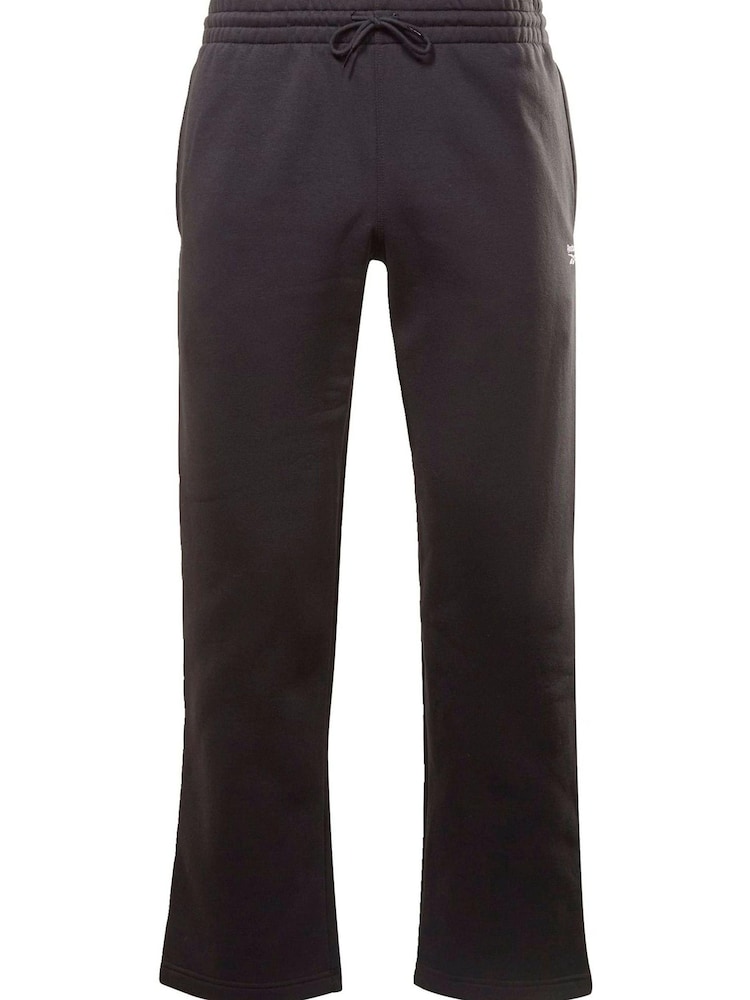 Reebok Identity Black Open Hem Joggers - Image 4 of 4