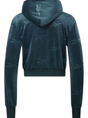 Reebok Green Classics Energy Q4 Velour Zip-Up Sweatshirt - Image 7 of 7