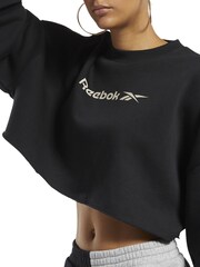 Reebok Classics Reworked Black Crop Sweatshirt - Image 3 of 7