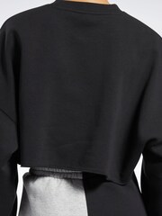 Reebok Classics Reworked Black Crop Sweatshirt - Image 4 of 7
