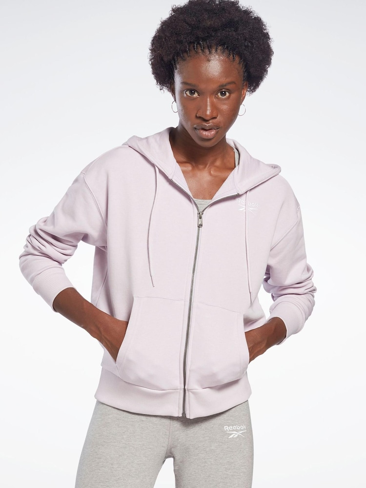 Reebok Purple Identity Zip-Up Track Top - Image 1 of 4