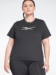 Reebok Black Workout Ready Supremium T-Shirt - Image 1 of 5