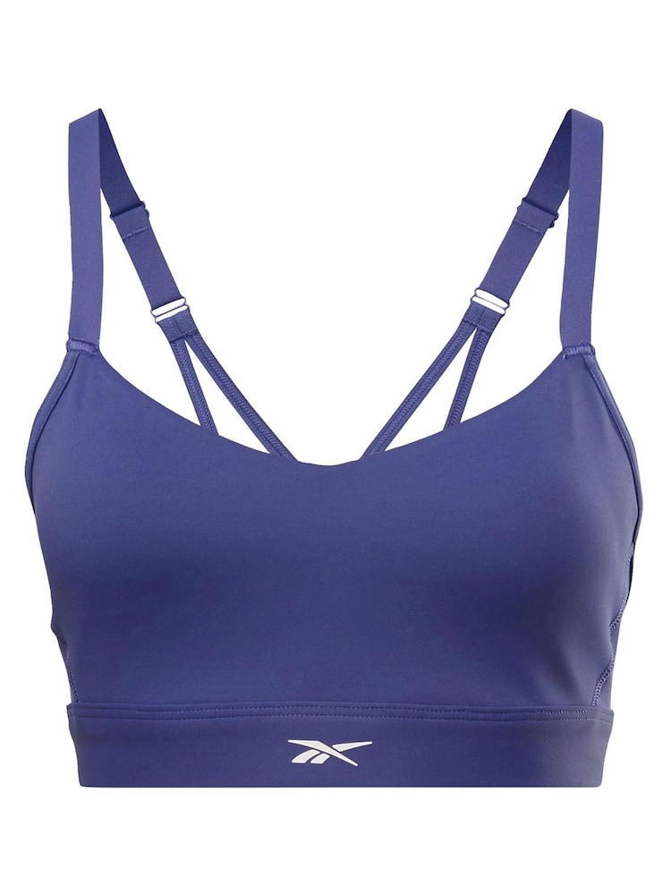 Reebok Purple Lux Strappy Sports Bra - Image 4 of 4