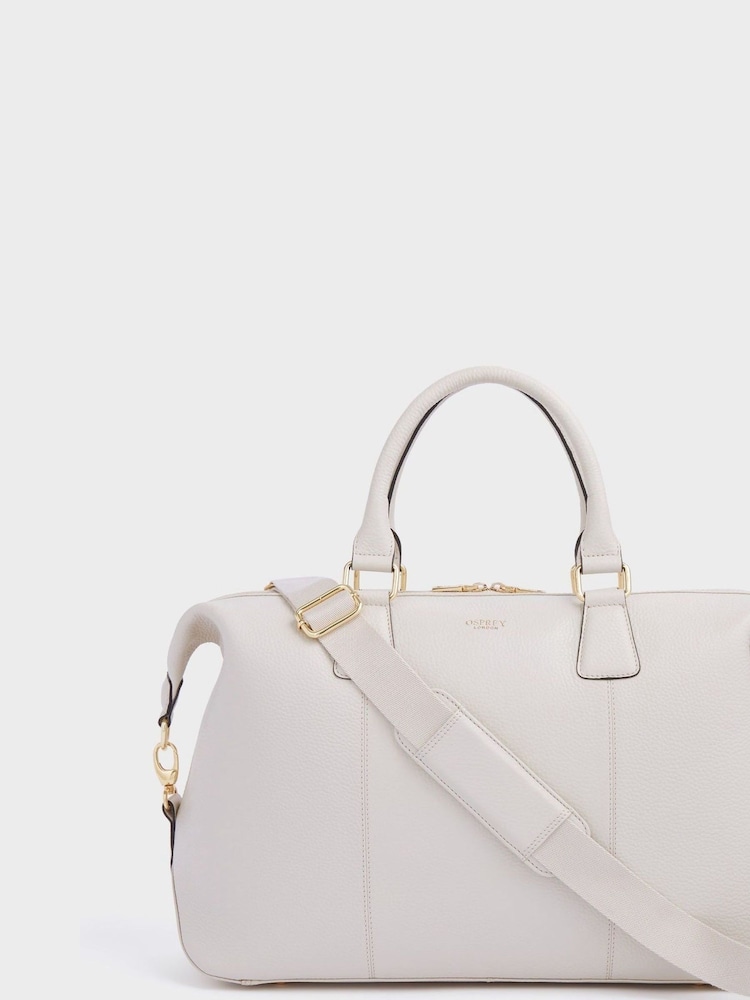 OSPREY LONDON Red The Adaline Leather Weekender - Image 1 of 6