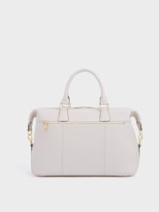 OSPREY LONDON Red The Adaline Leather Weekender - Image 3 of 6