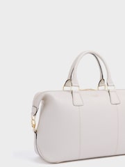 OSPREY LONDON Red The Adaline Leather Weekender - Image 4 of 6