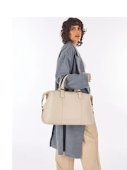 Creme - Osprey London The Adaline Reisetasche aus Leder - Bild 7 von 17