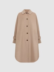 Reiss Camel Carmen Blindseam Cape Coat - Image 2 of 6