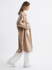 Reiss Camel Carmen Blindseam Cape Coat - Image 6 of 6