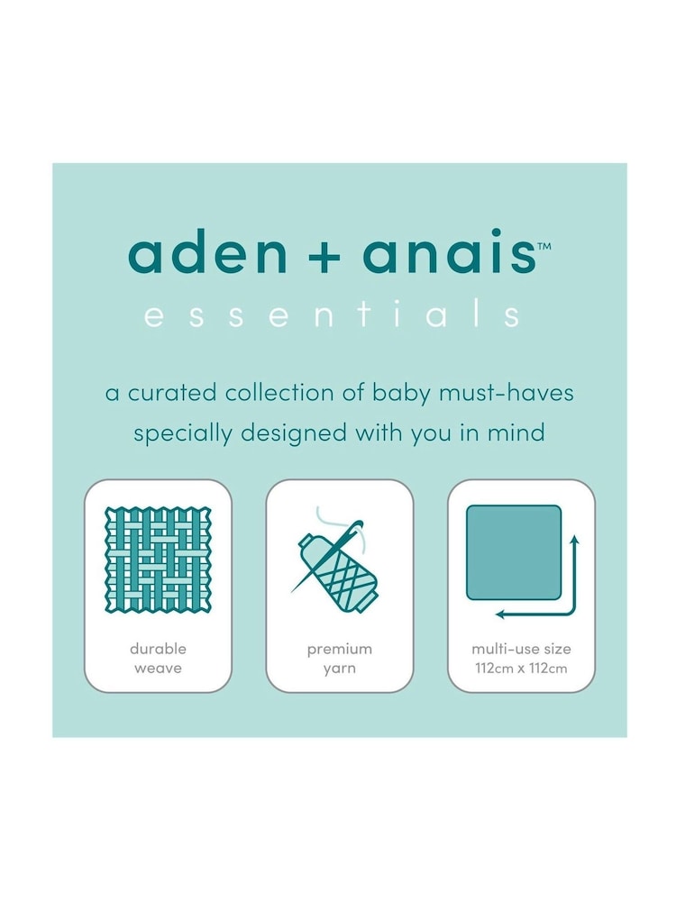 بطانية أساسية Muslin من القطن 100% من Aden + Anais - صورة 4 من 4 بطانية أساسية Muslin من القطن 100% من Aden + Anais - صورة 4 من 4