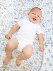 aden + anais Grey Essentials 100% Cotton Muslin Blanket - Image 1 of 5