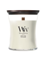 Woodwick Cream Medium Hourglass 1 Wick Candle - Image 1 of 1