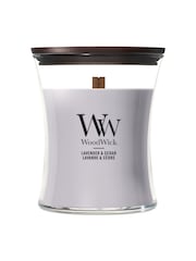 Woodwick Lilac Medium Hourglass 1 Wick Candle - Image 1 of 1