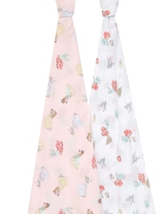 aden + anais White Essentials Disney Princess 100% Cotton Muslin Blankets 2-Pack - Image 2 of 6