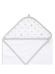 aden + anais White Essentials Dusty Hooded 100% Cotton Towels 2 Pack - Image 2 of 5