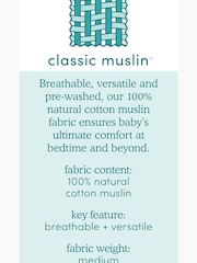 aden + anais White 100% Cotton Muslin Keep Rising Burpy Bibs 2 Pack - Image 4 of 4