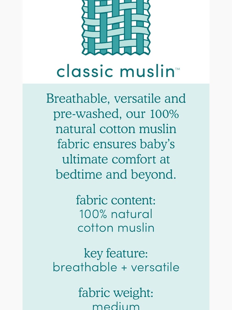 aden + anais White 100% Cotton Muslin Keep Rising Burpy Bibs 2 Pack - Image 4 of 4