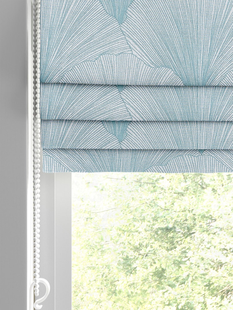 Teal Blue Merritt Made To Measure Roman Blind - Image 2 of 6
