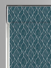 Teal Blue Molton Made To Measure Roman Blind - Image 3 of 6