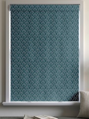 Teal Blue Molton Made To Measure Roman Blind - Image 5 of 6