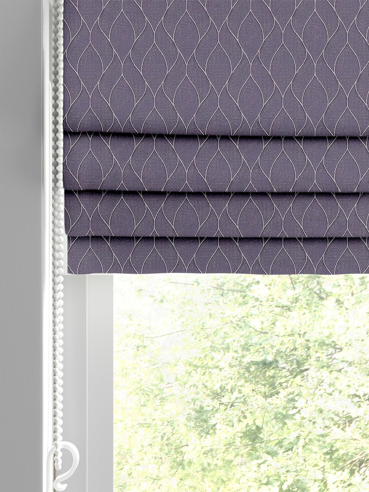 Purple Molton Made To Measure Roman Blind - Image 2 of 6