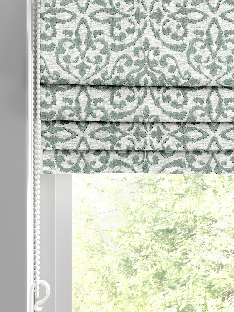 Green Renna Made To Measure Roman Blind - Image 2 of 6