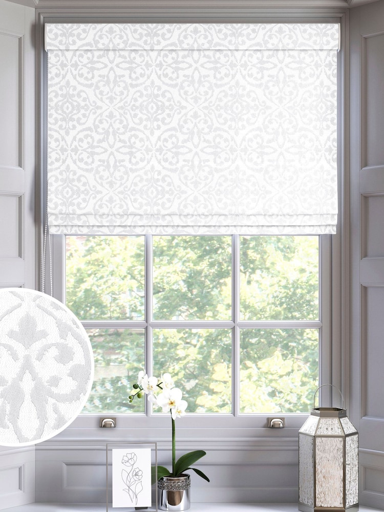 Silver Renna Made To Measure Roman Blind - Image 1 of 6