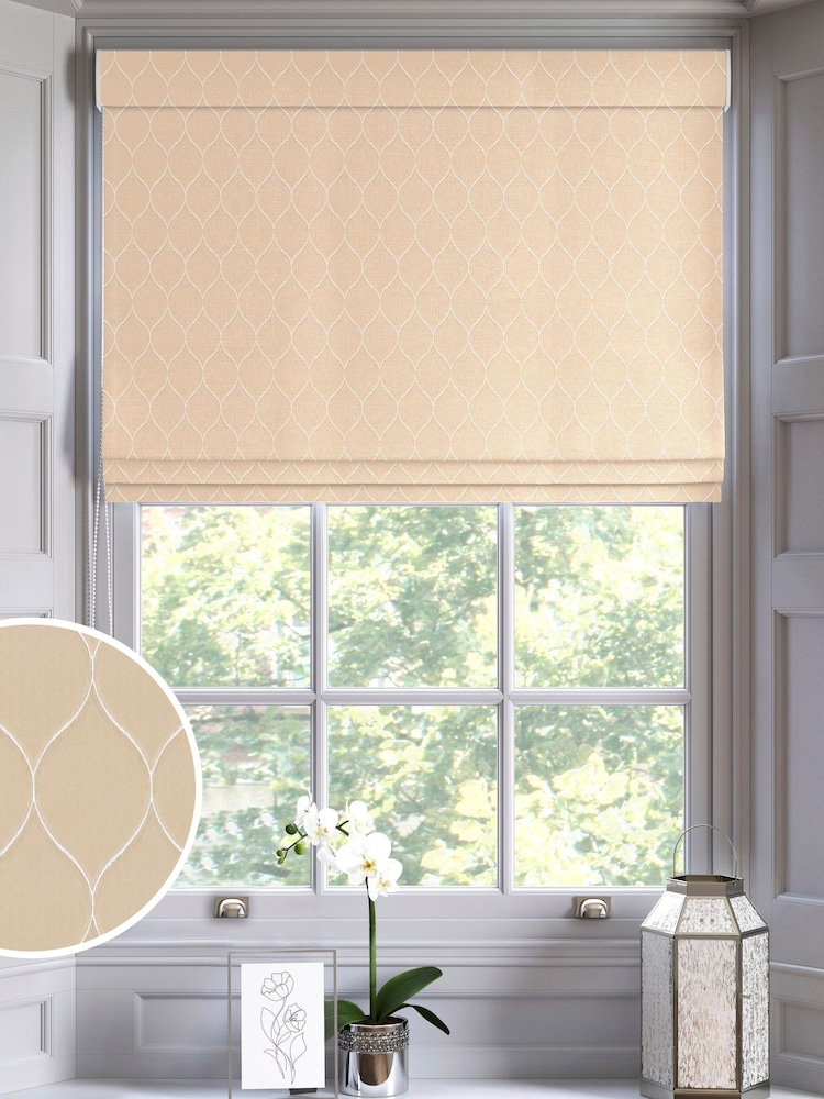 Gold Salli Made To Measure Roman Blind - Image 1 of 6