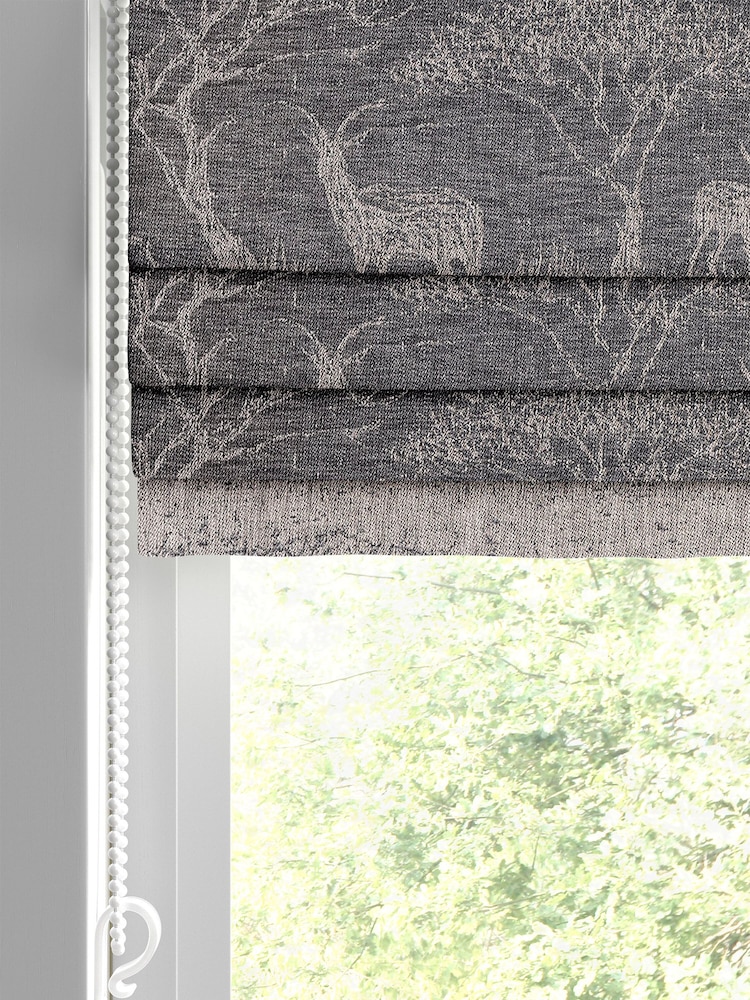 Black Scenery Made To Measure Roman Blind - Image 2 of 6