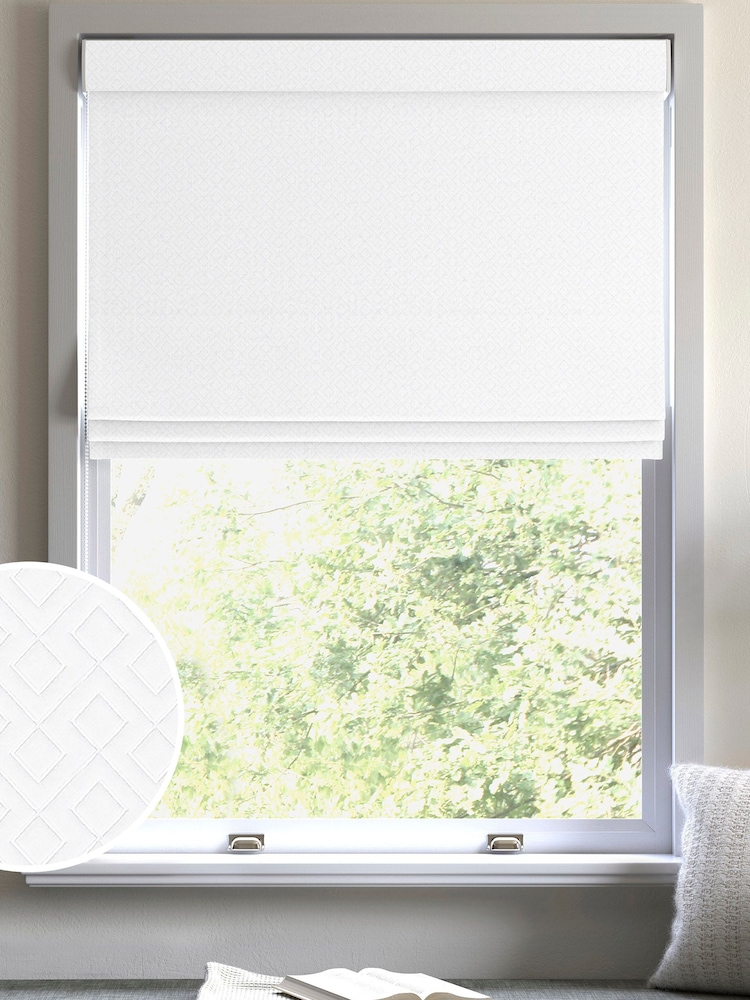 Cream Sicily Made To Measure Roman Blind - Image 1 of 5