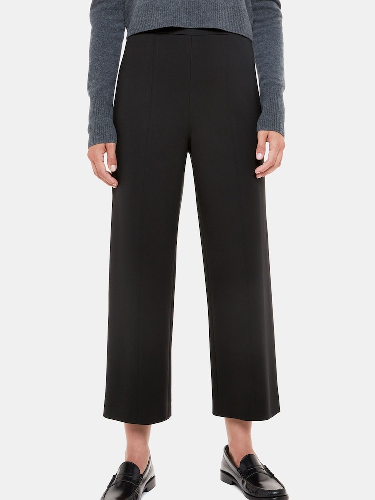 Whistles Black Camilla Wide Leg Trousers - Image 1 of 3 Whistles Black Camilla Wide Leg Trousers - Image 1 of 3